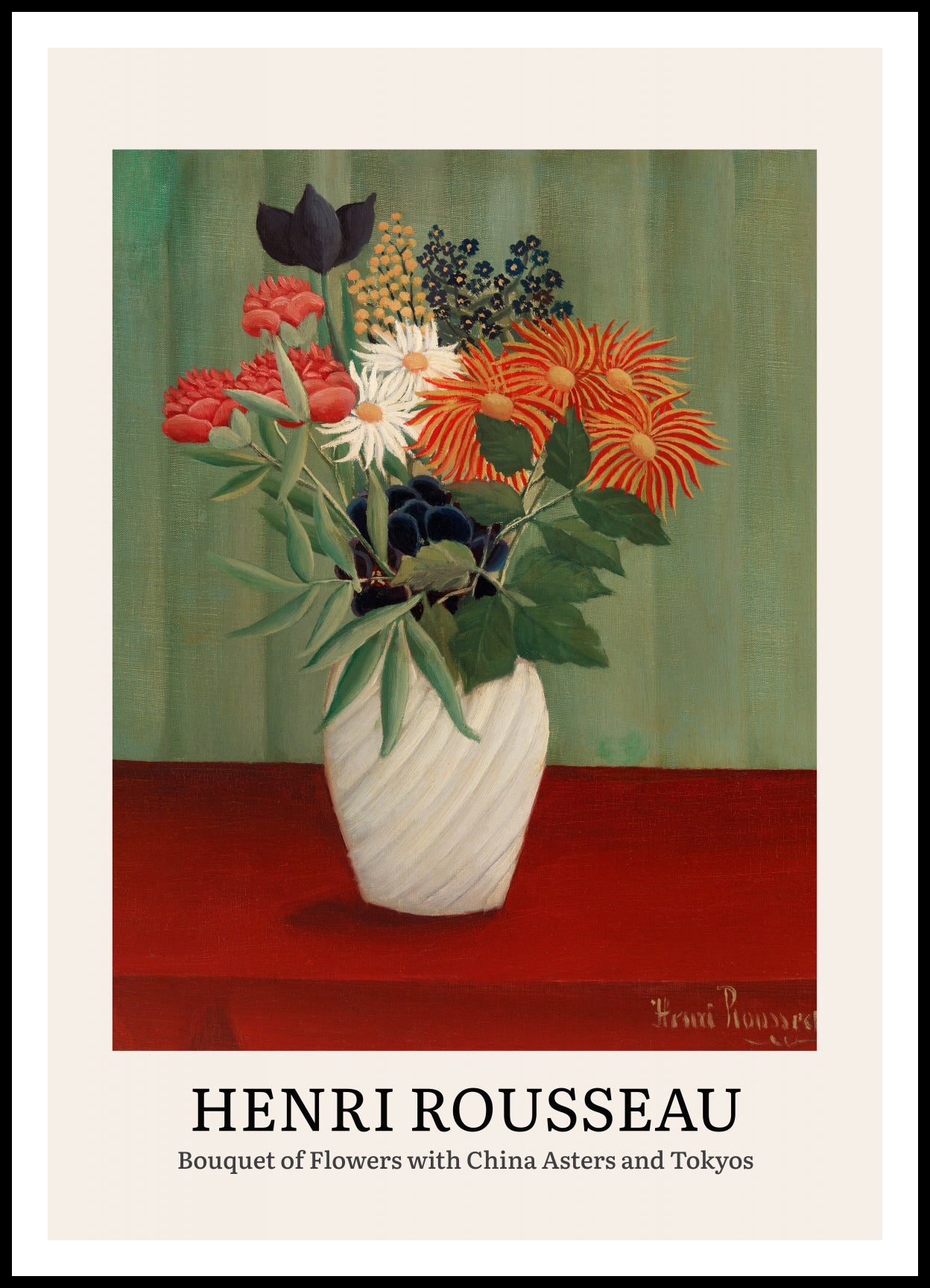 Plakat  Design Bouquet of Flowers, Rousseau Vintage do Salonu