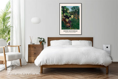 Obraz  Design Tiger and a Buffalo, Rousseau Vintage do Salonu