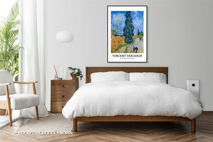 Obraz  Design Cypress and Star, Van Gogh Vintage do Salonu
