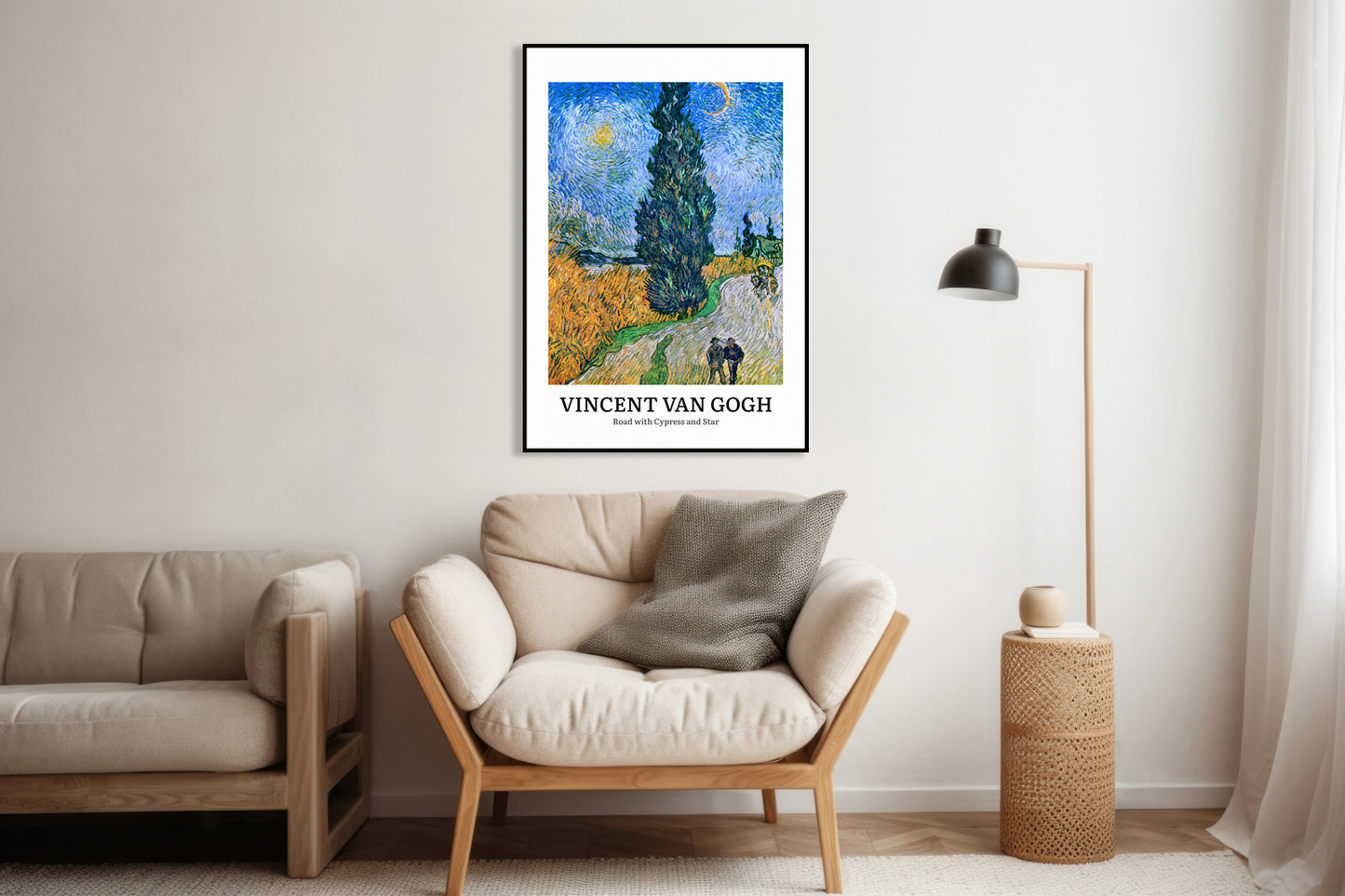 Obraz  Design Cypress and Star, Van Gogh Vintage do Salonu