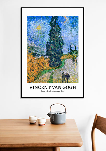 Obraz  Design Cypress and Star, Van Gogh Vintage do Salonu
