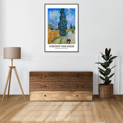 Plakat  Design Cypress and Star, Van Gogh Vintage do Salonu