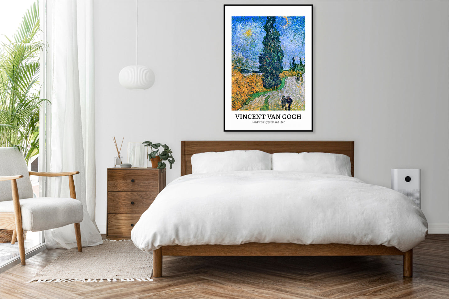 Plakat  Design Cypress and Star, Van Gogh Vintage do Salonu