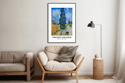 Plakat  Design Cypress and Star, Van Gogh Vintage do Salonu
