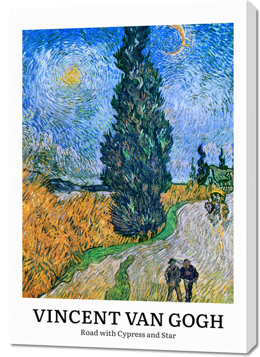Obraz  Design Cypress and Star, Van Gogh Vintage do Salonu