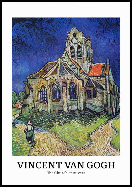 "Design The Church at Auvers" by Vincent van Gogh