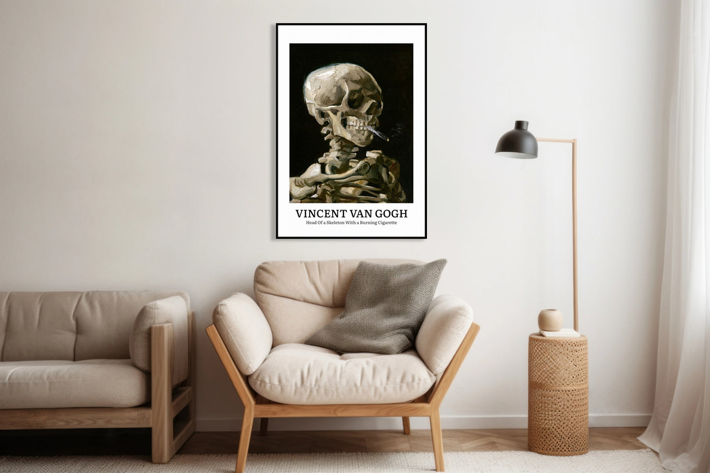 Obraz  Design Skeleton, Van Gogh Vintage do Salonu
