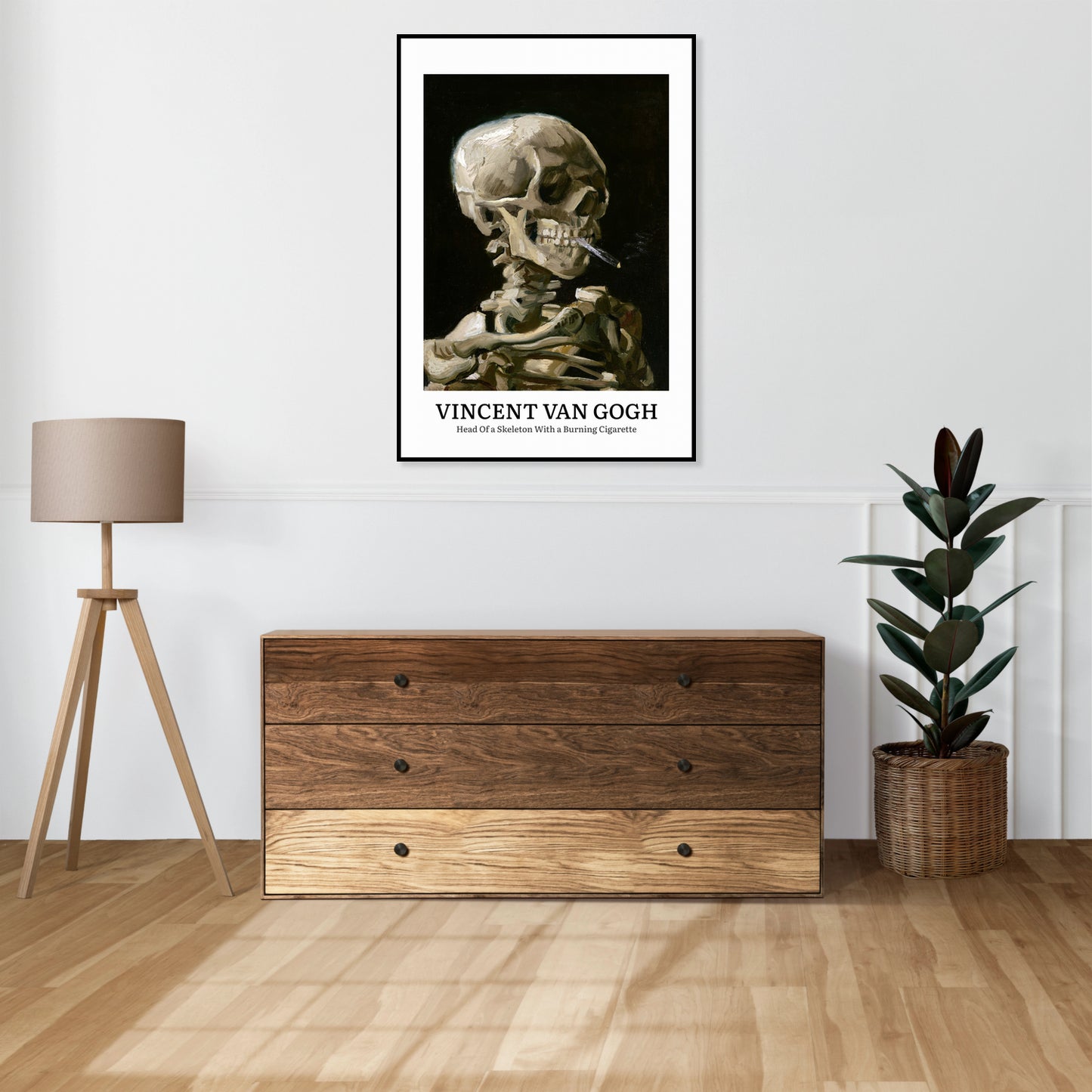 Plakat  Design Skeleton, Van Gogh Vintage do Salonu