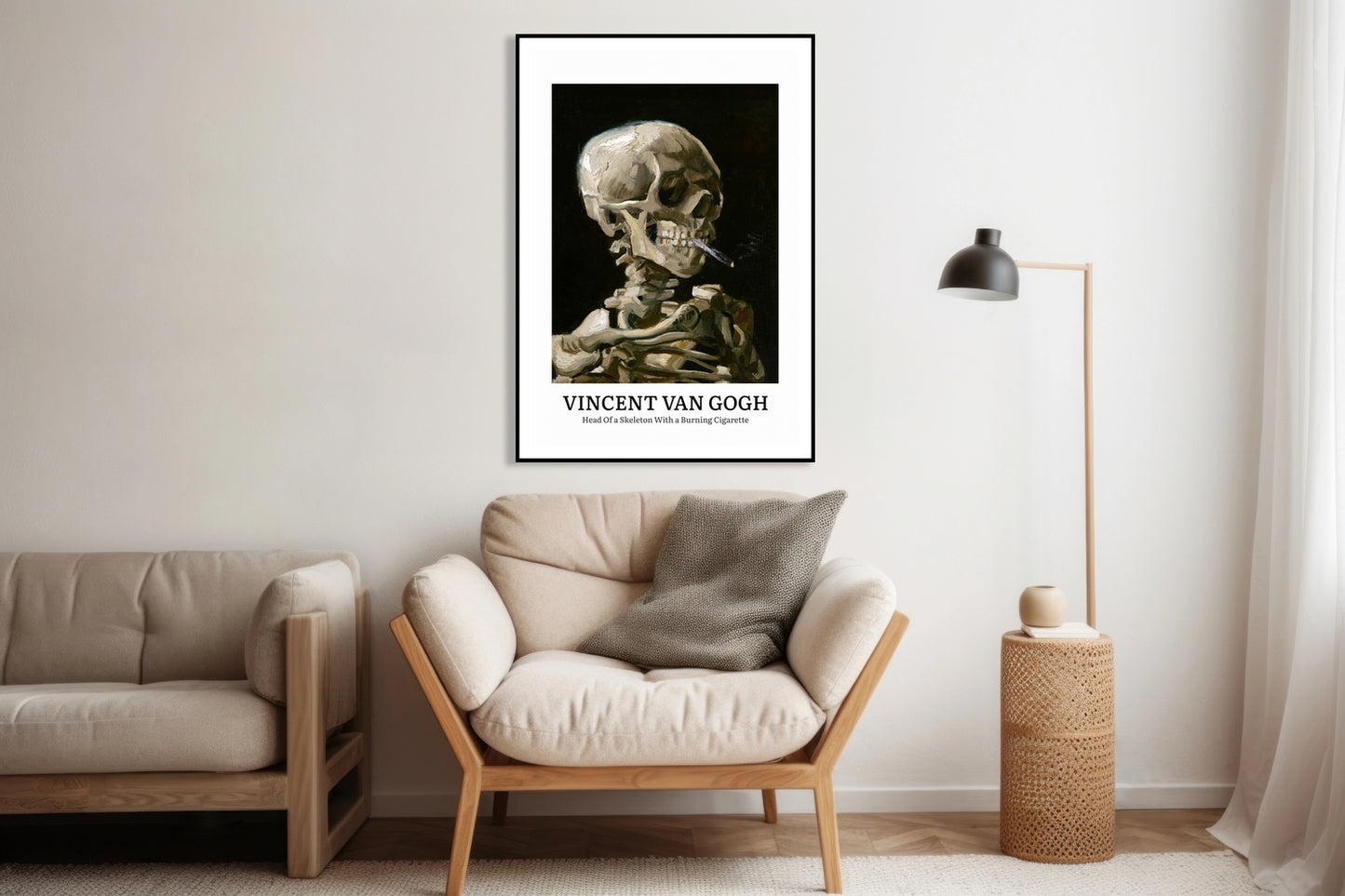 Plakat  Design Skeleton, Van Gogh Vintage do Salonu
