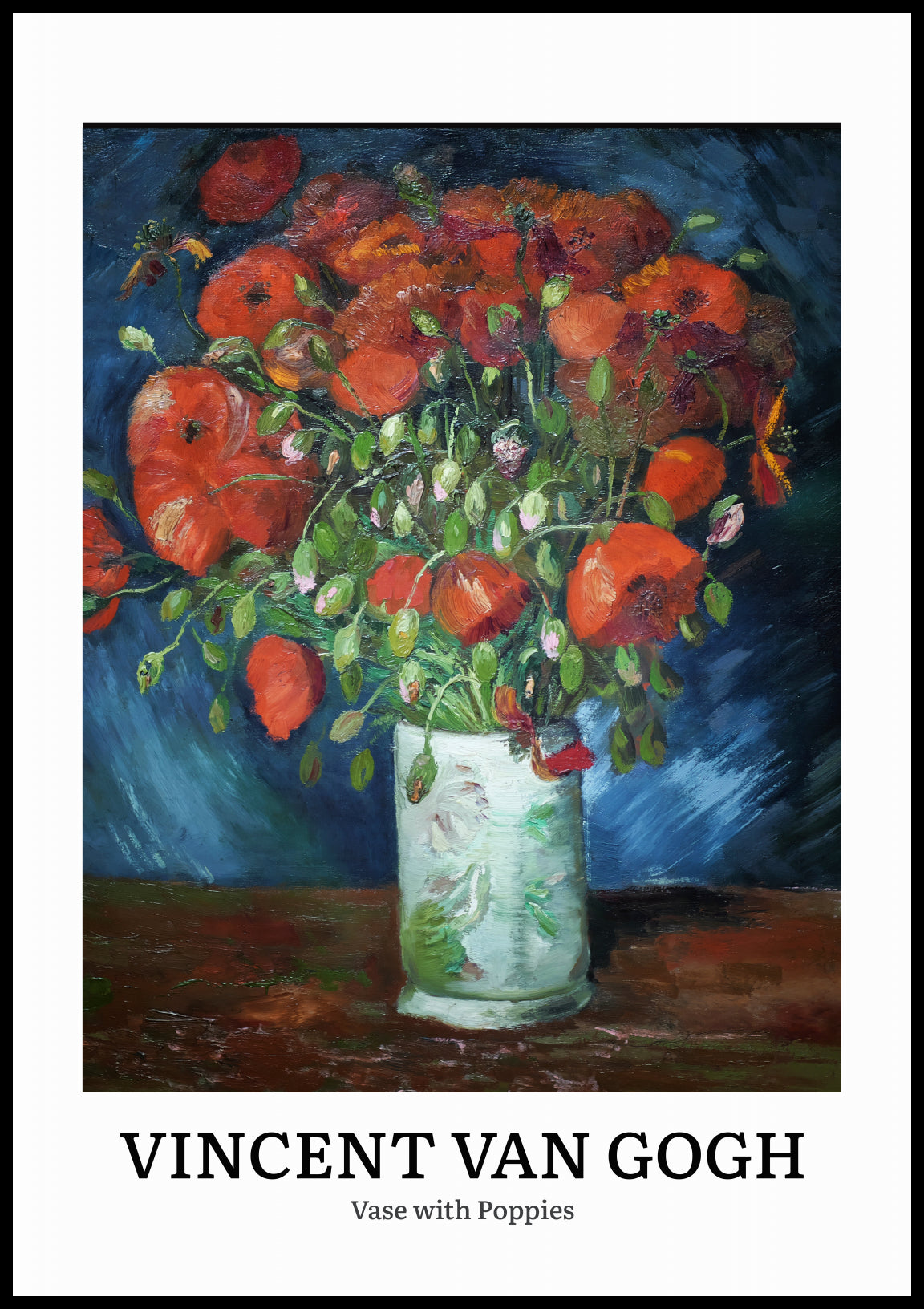 "Vase with Poppies" by Vincent van Gogh