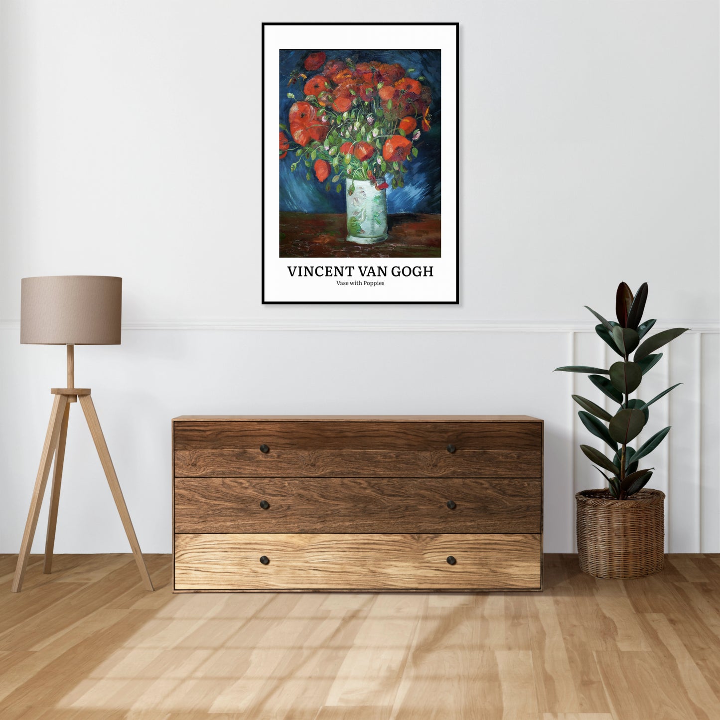 Plakat  Design Vase with Poppies, Van Gogh Vintage do Salonu