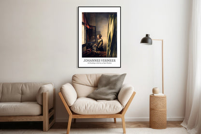 Obraz  Design Girl Reading, Vermeer Vintage do Salonu