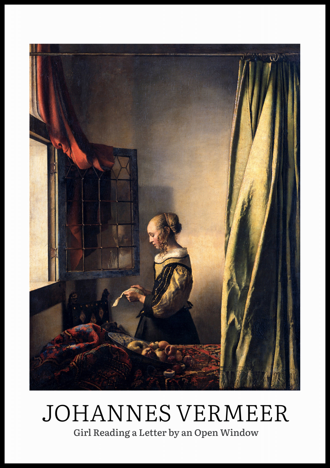 Plakat  Design Girl Reading, Vermeer Vintage do Salonu