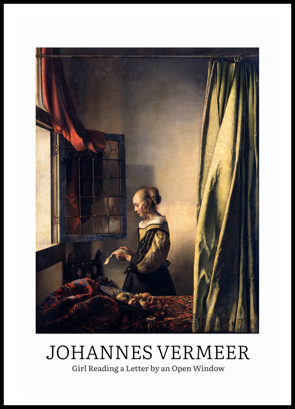 Plakat  Design Girl Reading, Vermeer Vintage do Salonu