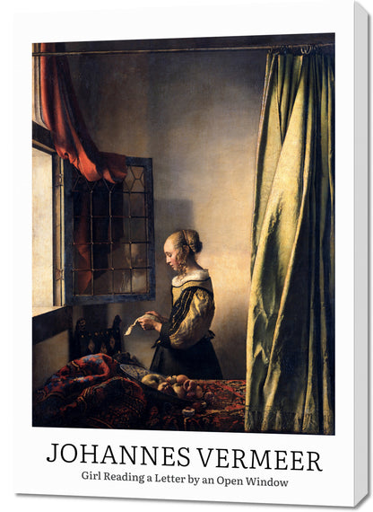 Obraz  Design Girl Reading, Vermeer Vintage do Salonu