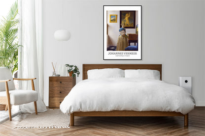 Obraz  Design Lady Standing, Vermeer Vintage do Salonu