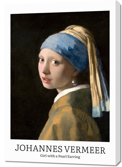 Obraz  Design Girl with a Pearl, Vermeer Vintage do Salonu