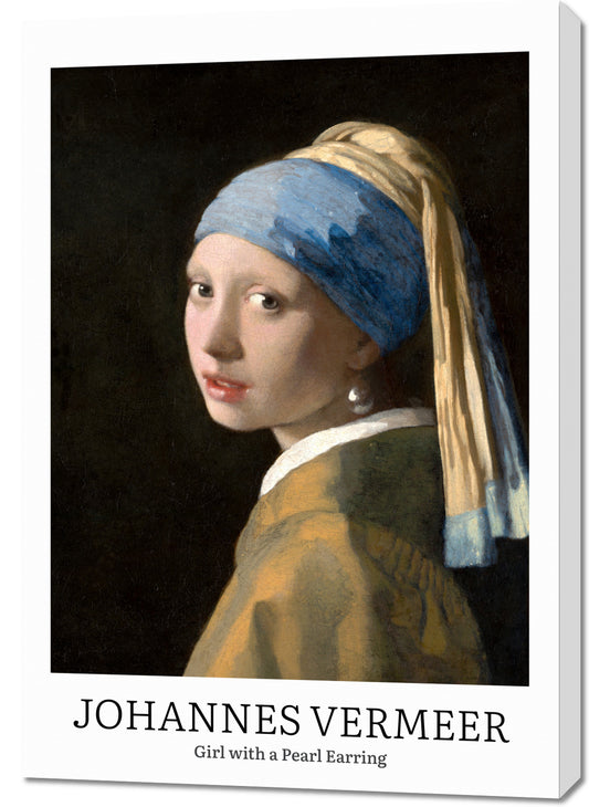 Obraz  Design Girl with a Pearl, Vermeer Vintage do Salonu