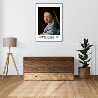 Obraz  Design Young Woman, Vermeer Vintage do Salonu