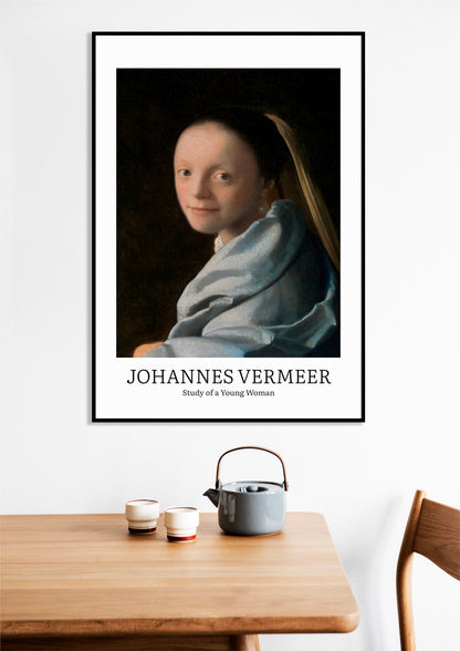 Obraz  Design Young Woman, Vermeer Vintage do Salonu