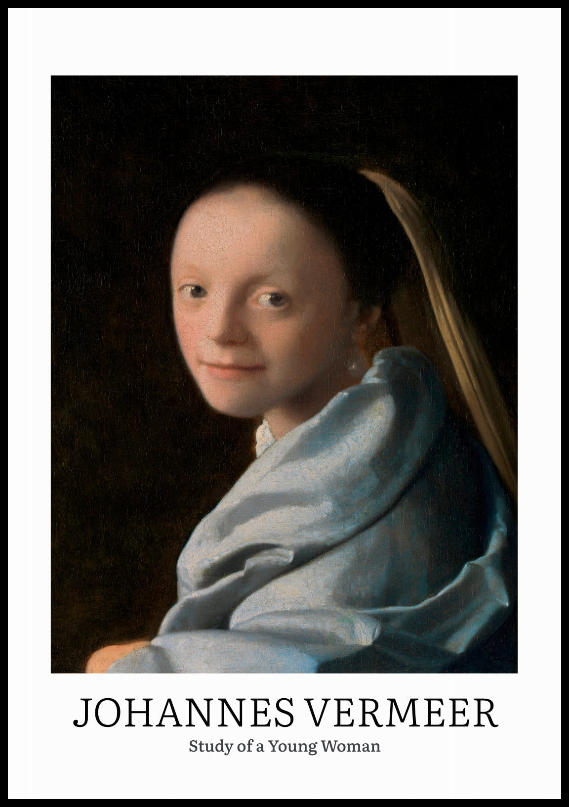 "Design Study of a Young Woman" by Johannes Vermeer