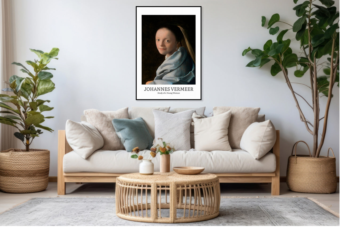 Plakat  Design Young Woman, Vermeer Vintage do Salonu