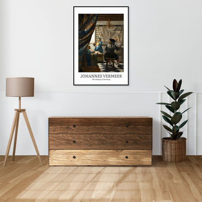 Obraz  Design Allegory of Painting, Vermeer Vintage do Salonu