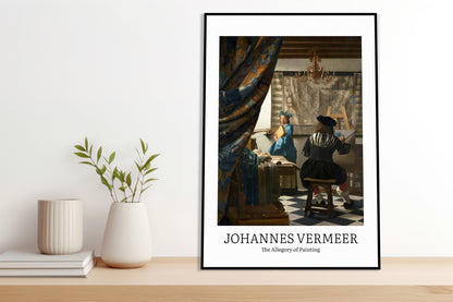 Obraz  Design Allegory of Painting, Vermeer Vintage do Salonu