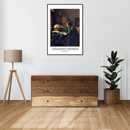 Obraz  design The Astronomer, Vermeer Vintage do Salonu