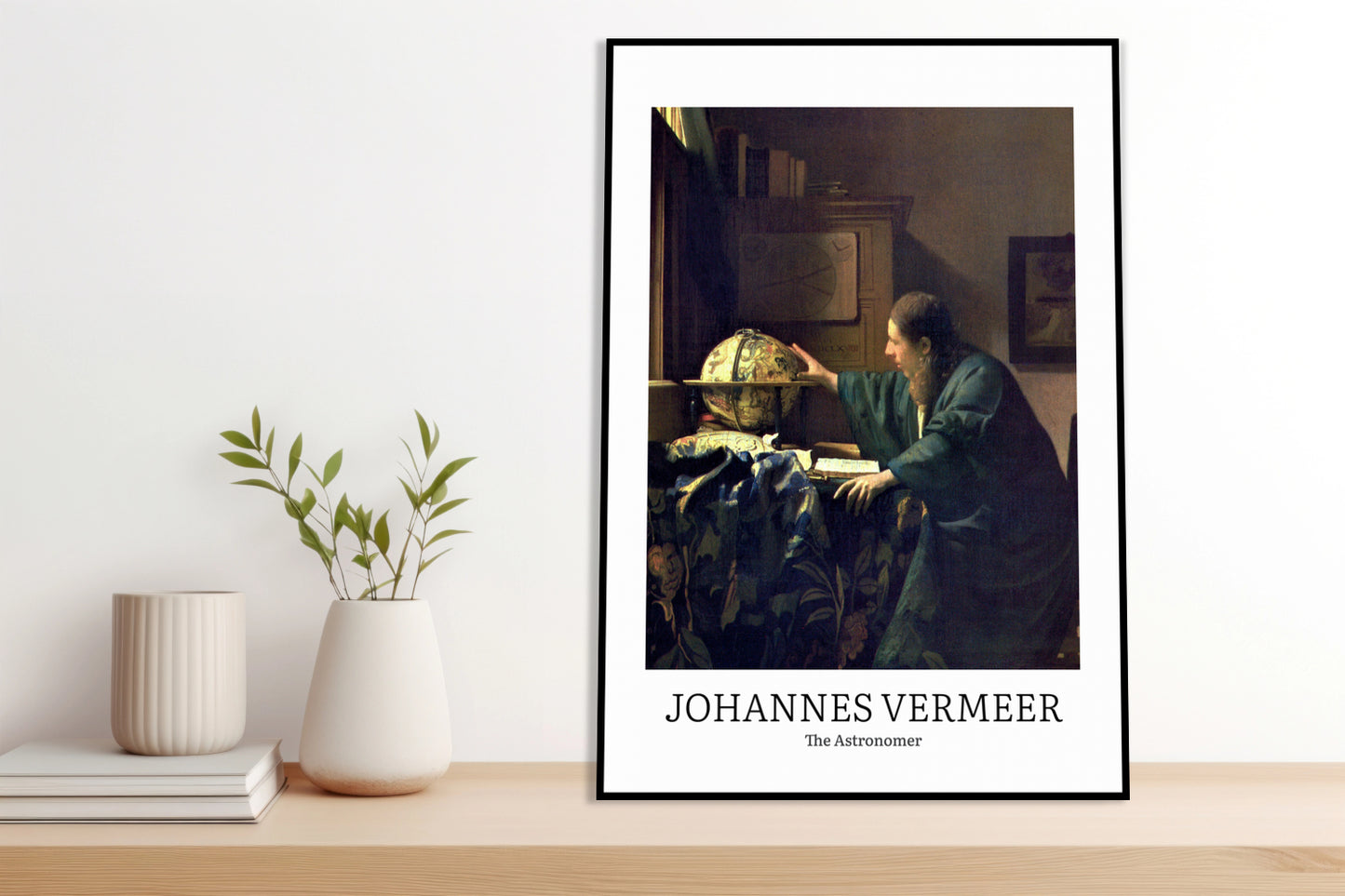 Obraz  design The Astronomer, Vermeer Vintage do Salonu
