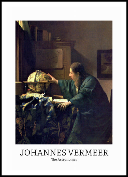 Plakat  design The Astronomer, Vermeer Vintage do Salonu