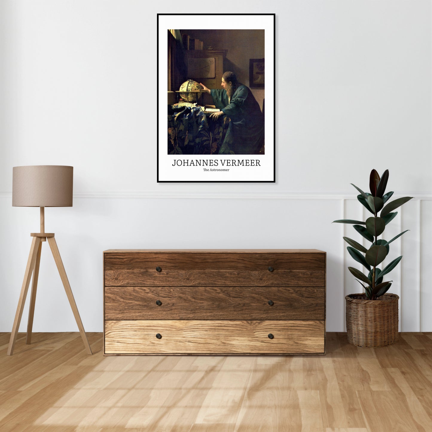 Plakat  design The Astronomer, Vermeer Vintage do Salonu