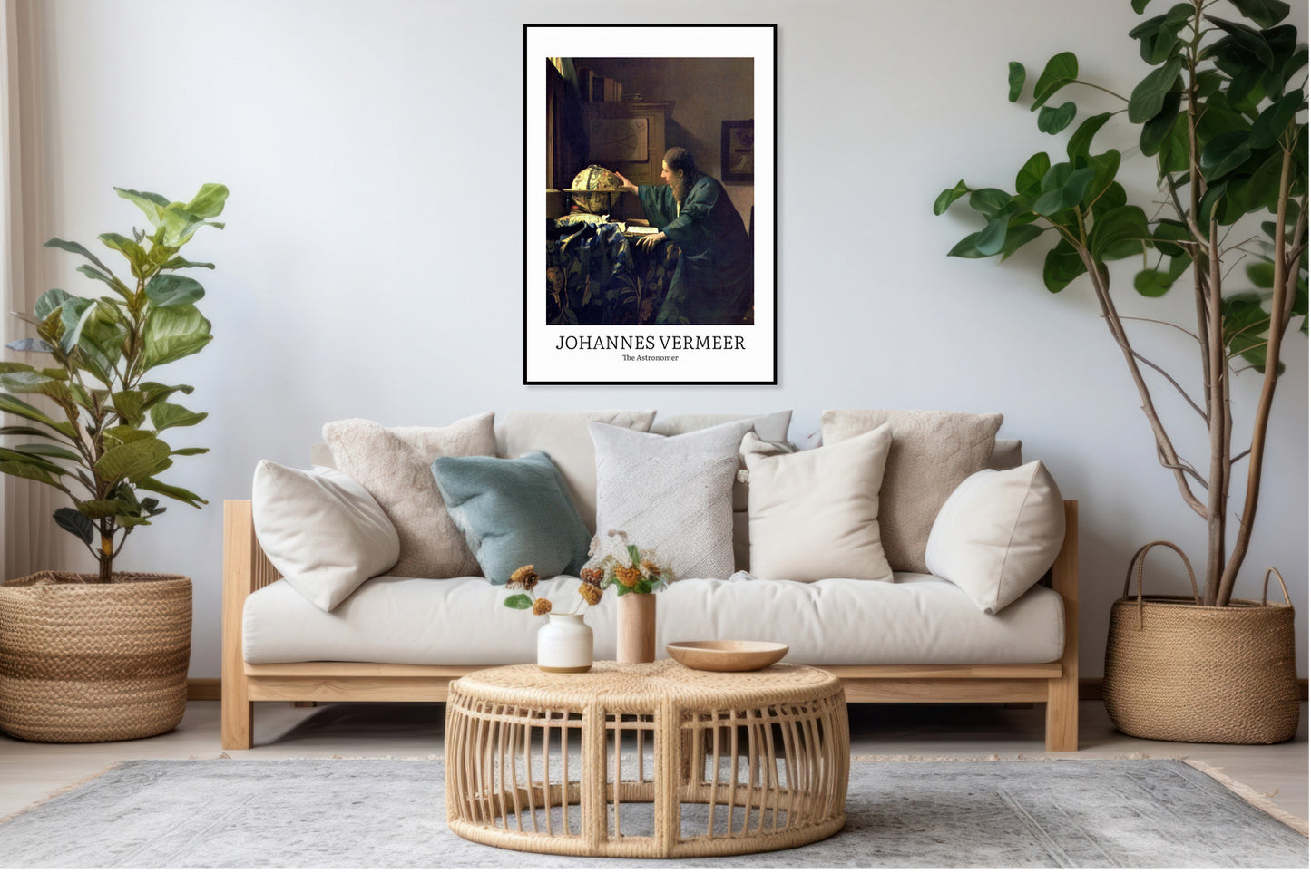 Plakat  design The Astronomer, Vermeer Vintage do Salonu