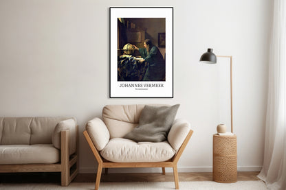 Plakat  design The Astronomer, Vermeer Vintage do Salonu