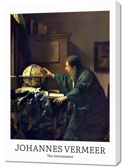 Obraz  design The Astronomer, Vermeer Vintage do Salonu