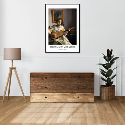 Obraz  Design Guitar Player, Vermeer Vintage do Salonu
