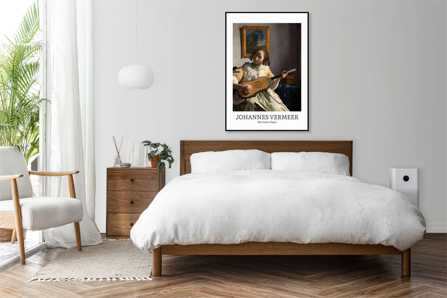 Obraz  Design Guitar Player, Vermeer Vintage do Salonu