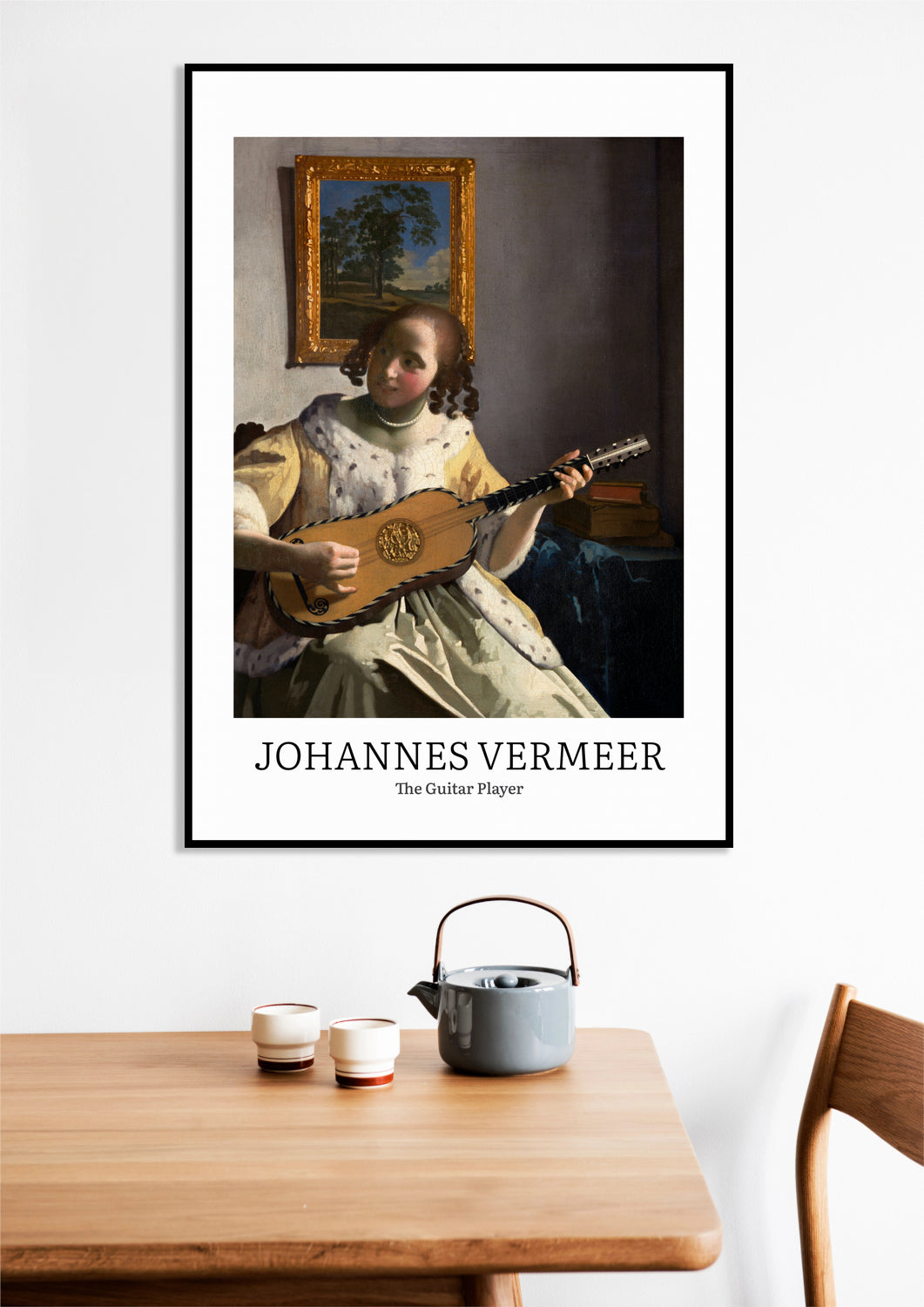 Obraz  Design Guitar Player, Vermeer Vintage do Salonu
