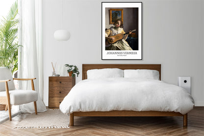 Plakat  Design Guitar Player, Vermeer Vintage do Salonu