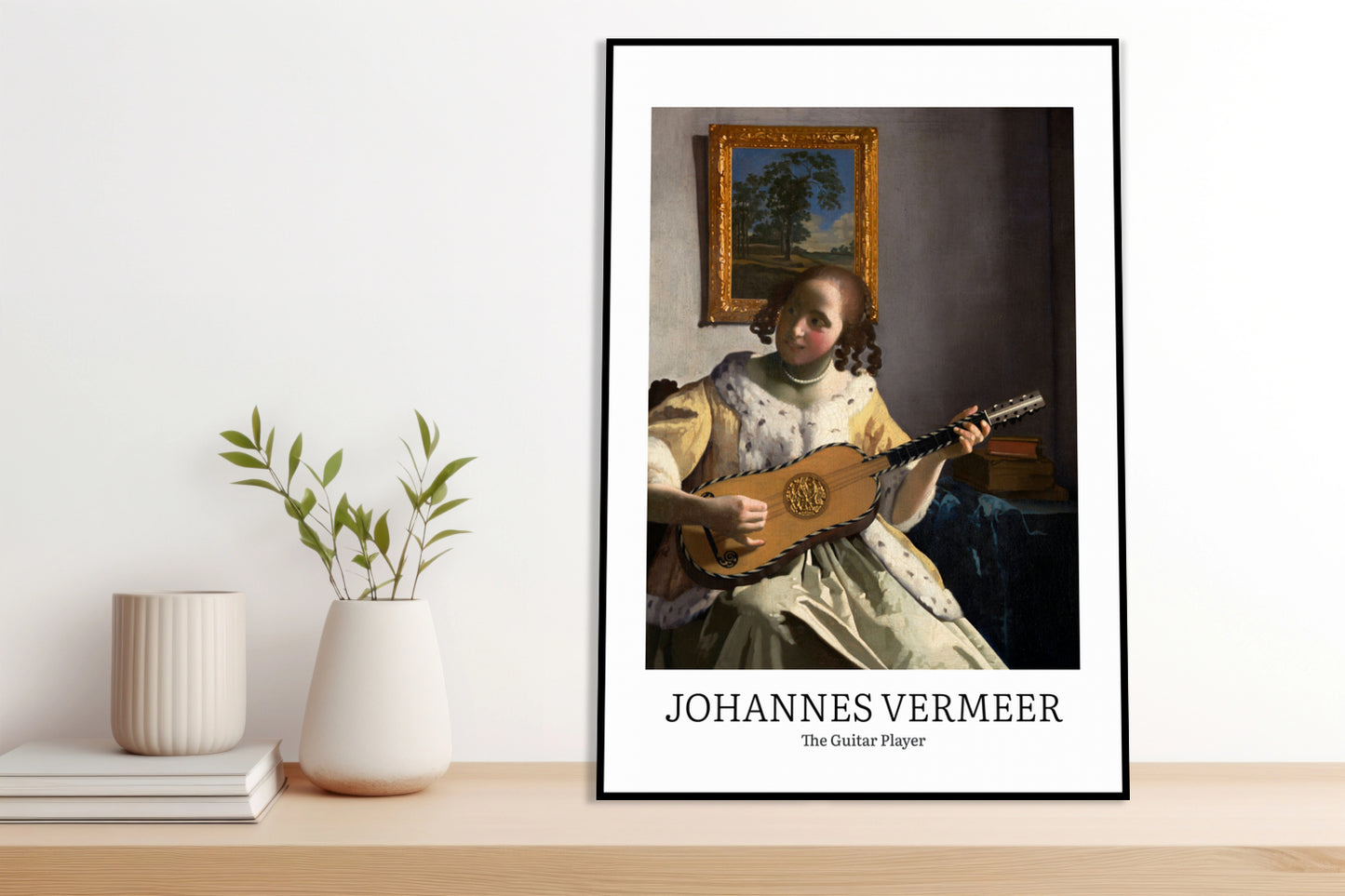 Plakat  Design Guitar Player, Vermeer Vintage do Salonu