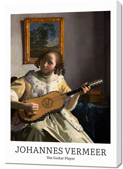 Obraz  Design Guitar Player, Vermeer Vintage do Salonu