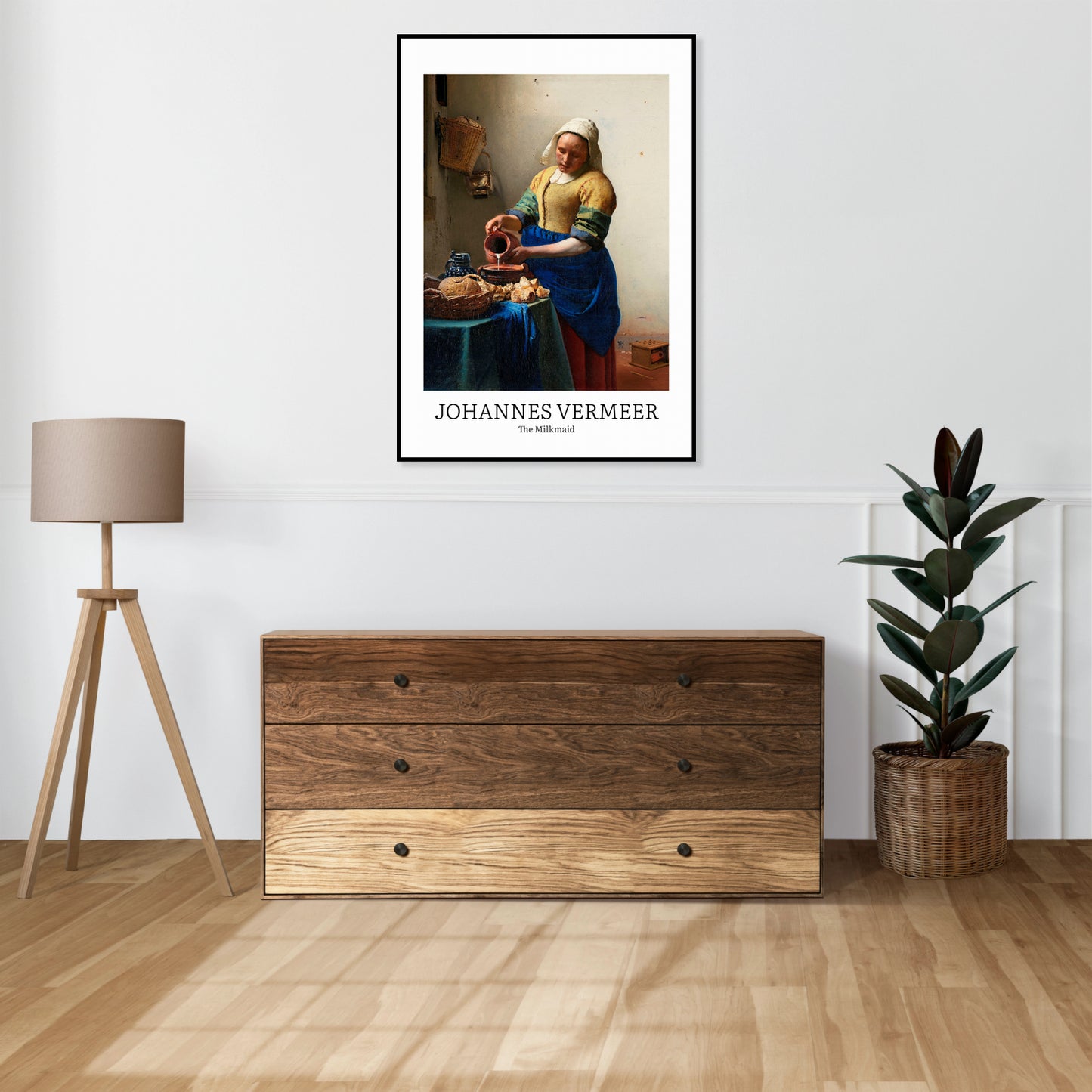 Obraz  Design The Milkmaid, Vermeer Vintage do Salonu