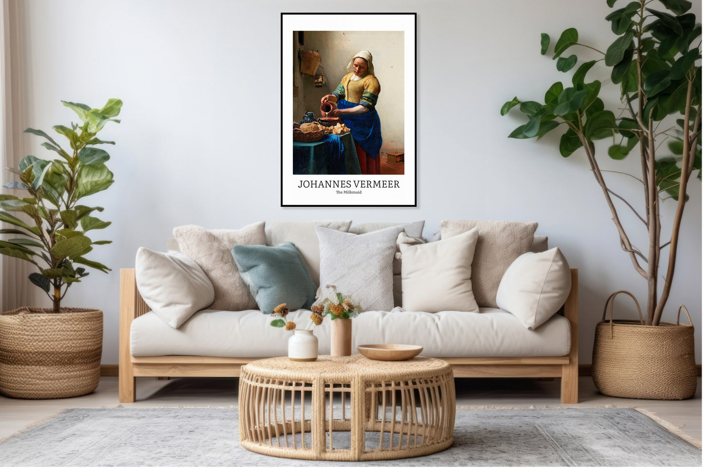 Obraz  Design The Milkmaid, Vermeer Vintage do Salonu