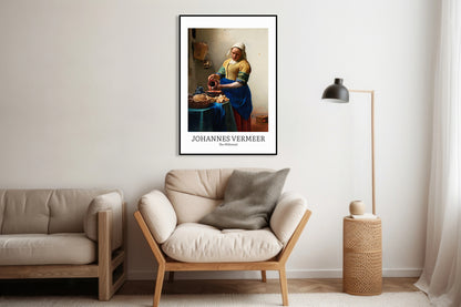 Obraz  Design The Milkmaid, Vermeer Vintage do Salonu