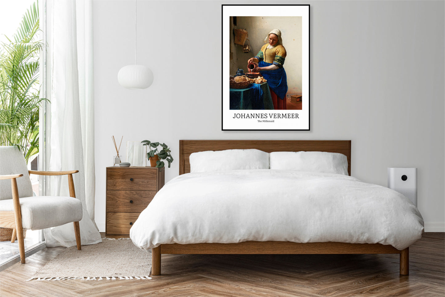 Plakat  Design The Milkmaid, Vermeer Vintage do Salonu