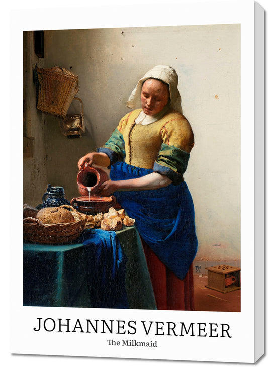 Obraz  Design The Milkmaid, Vermeer Vintage do Salonu