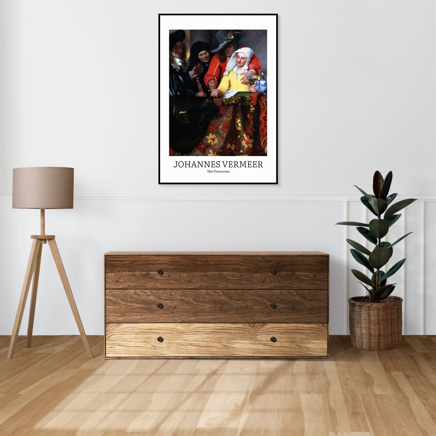 Obraz  Design The Procuress, Vermeer Vintage do Salonu