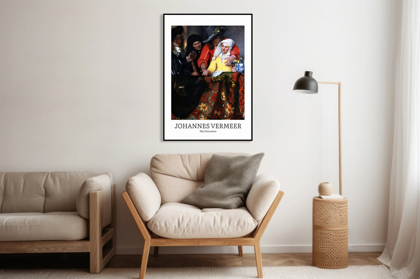 Obraz  Design The Procuress, Vermeer Vintage do Salonu