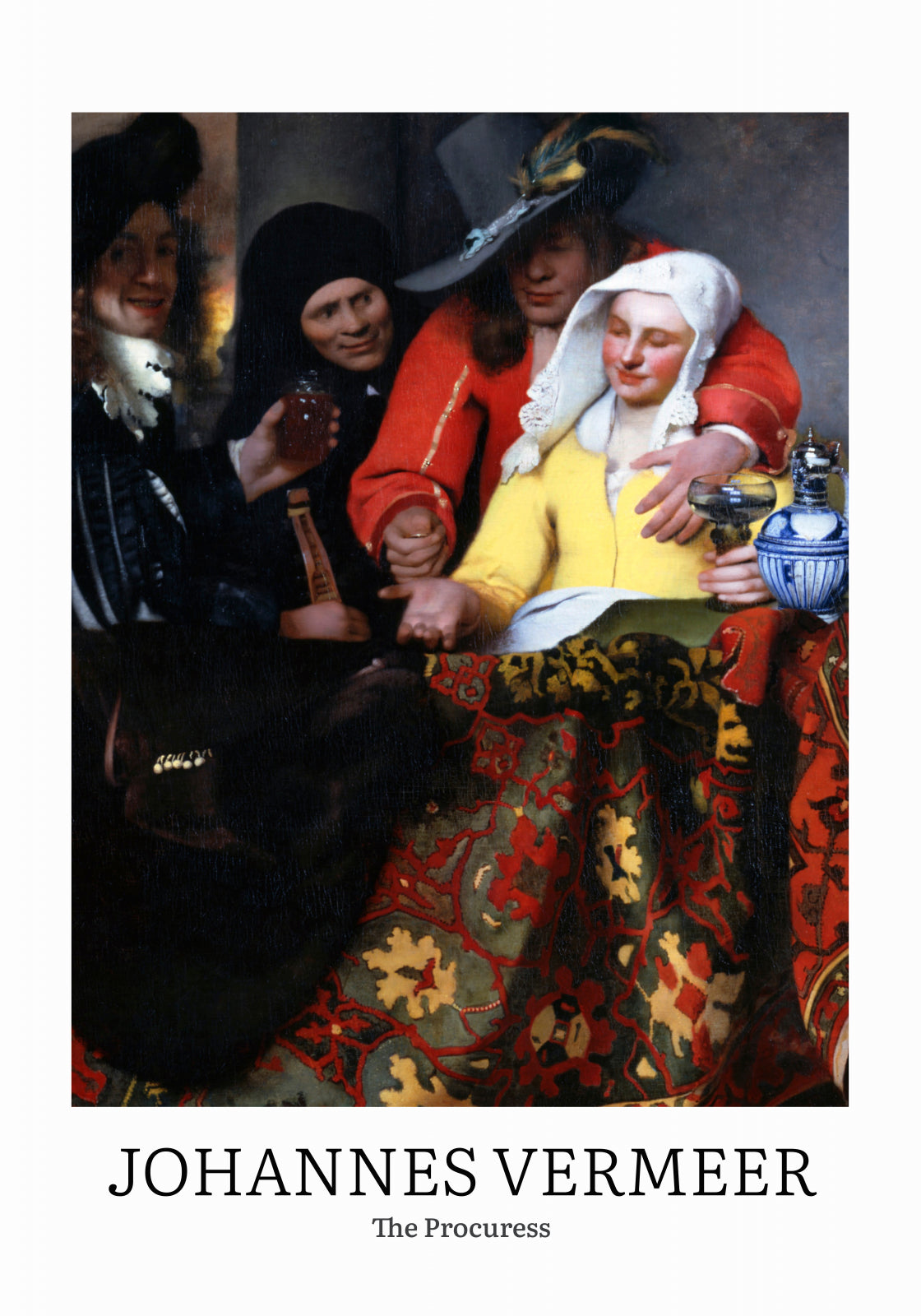Plakat  Design The Procuress, Vermeer Vintage do Salonu