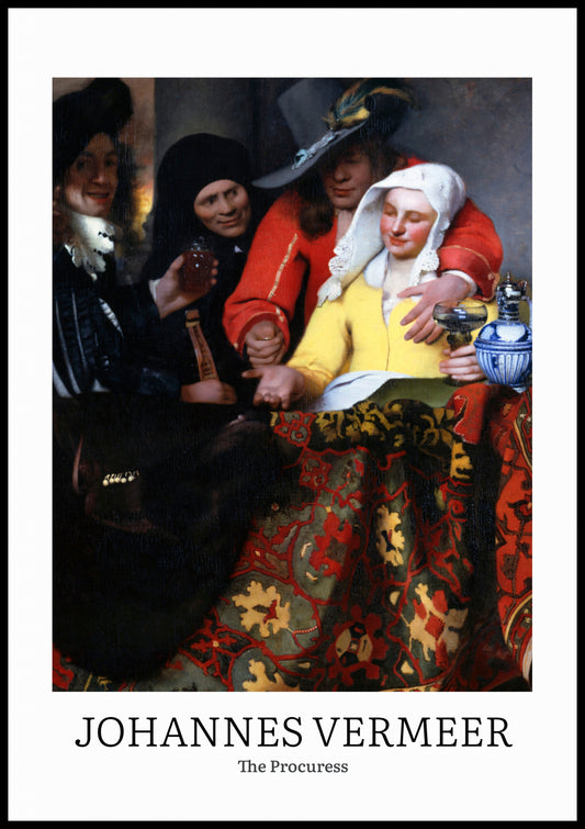 Plakat  Design The Procuress, Vermeer Vintage do Salonu